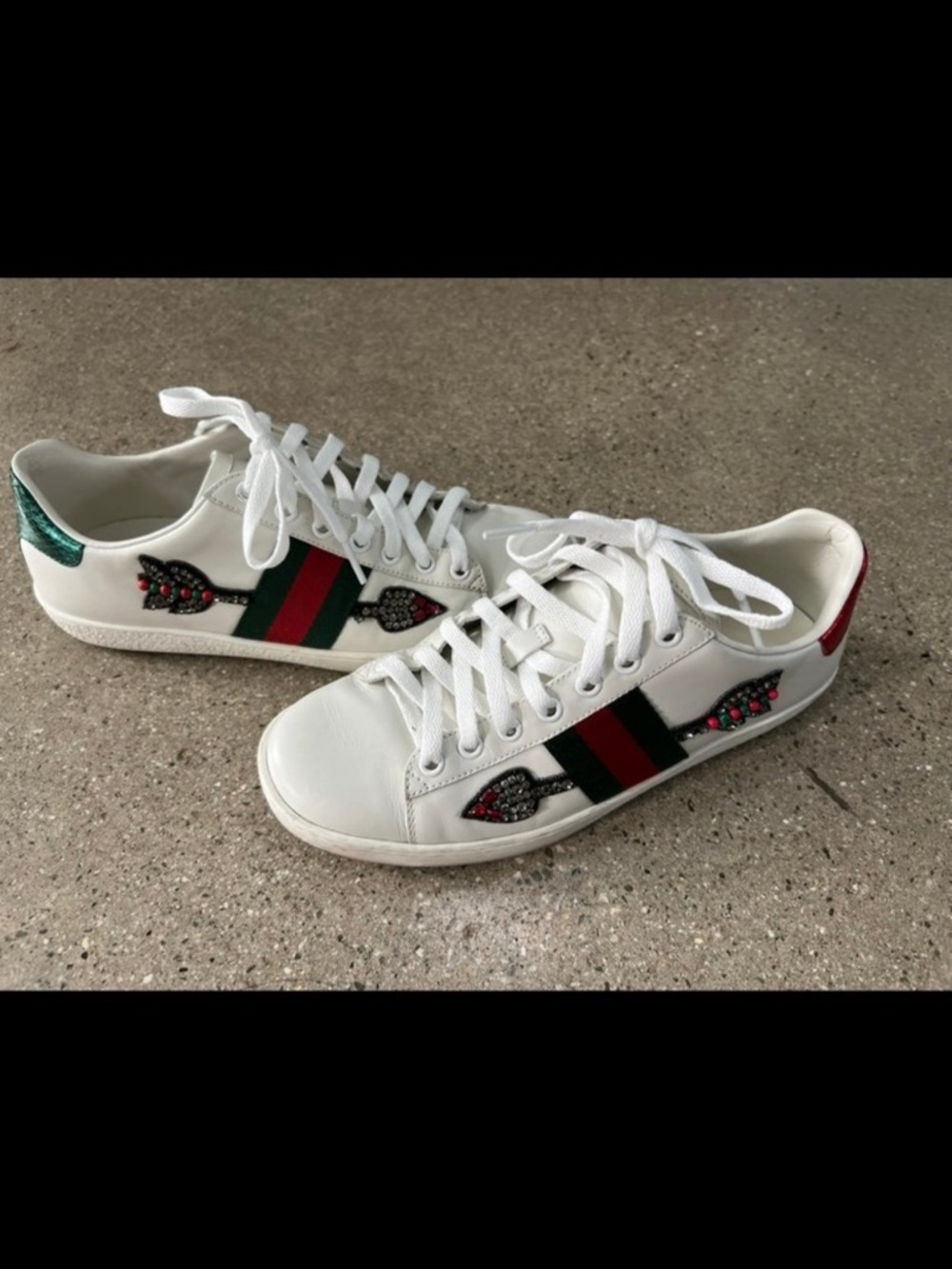 Gucci Ace embroidered arrow sneakers 36.5 - Picture 2 of 8